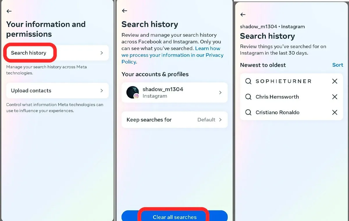 چگونه اکسپلور اینستاگرام را ریست کنیم