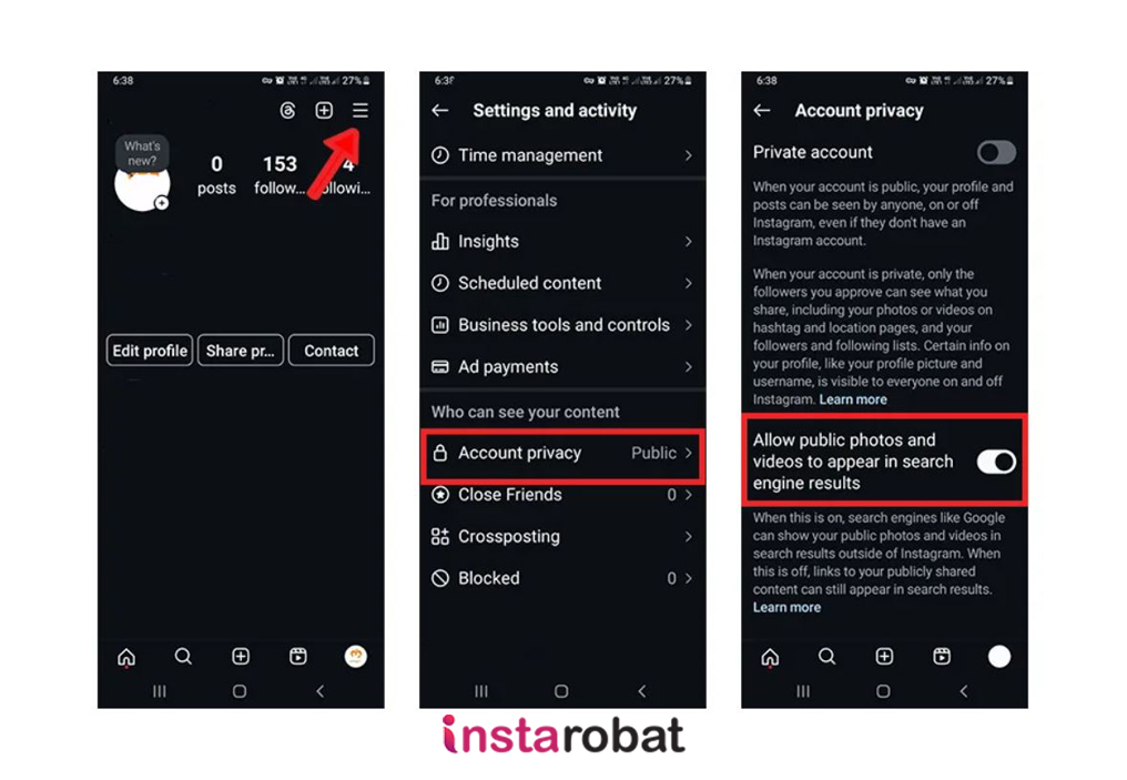 بزرگ نشدن عکس پروفایل اینستاگرام