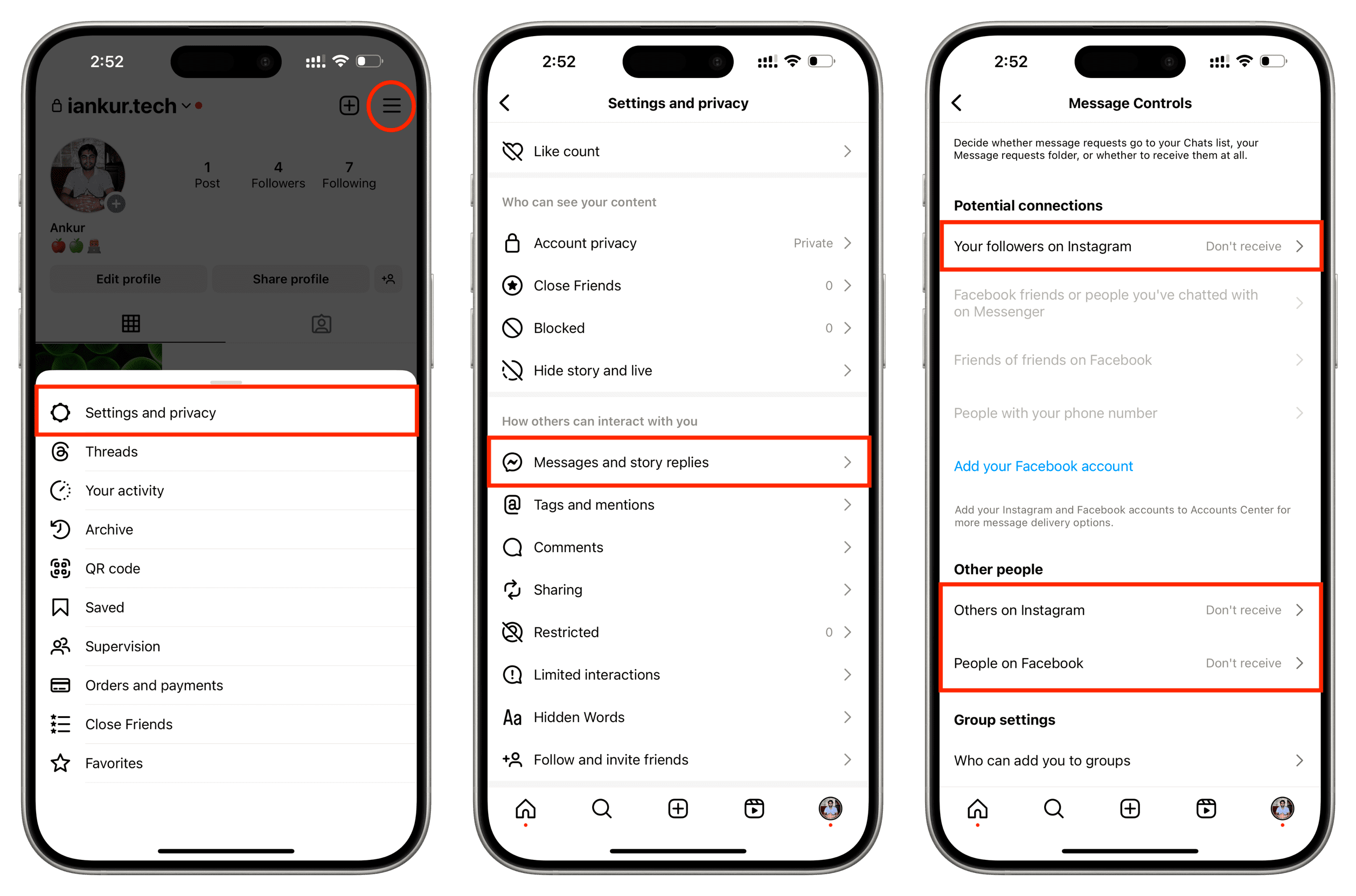 تنظیمات دایرکت اینستاگرام: راهنمای کامل برای مدیریت پیام ها | اینستاربات تنظیمات دایرکت اینستاگرام