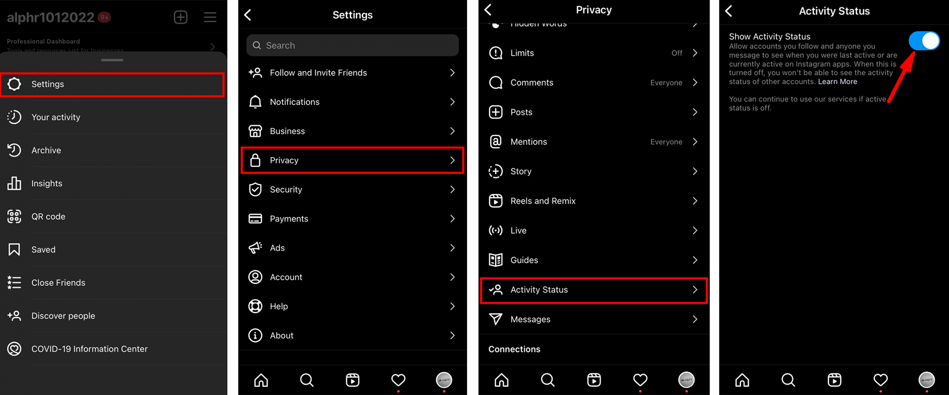 0 تا 100 آخرین بازدید اینستاگرام